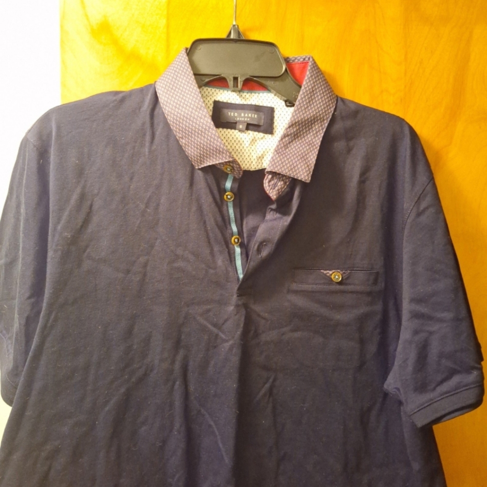 Ted Baker three-button collared shirt, size 6 ,see pictures, mint condition